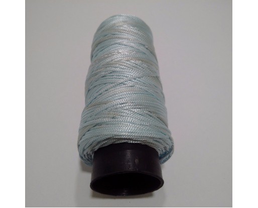 LIGHTEST BLUE Viscose Rayon Cord Dori Thread Yarn - For Embroidery Crochet Knitting Lace Jewelry - 170+ Yards - 70+ Grams